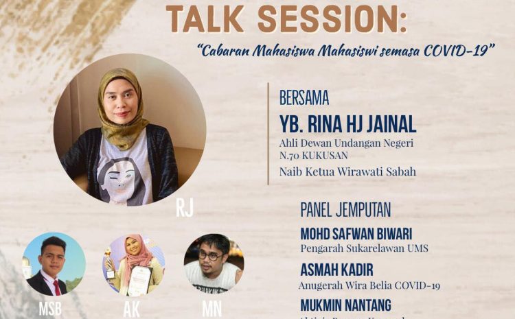  Menyantuni para belia khususnya mahasiswa melalui platform zoom meeting