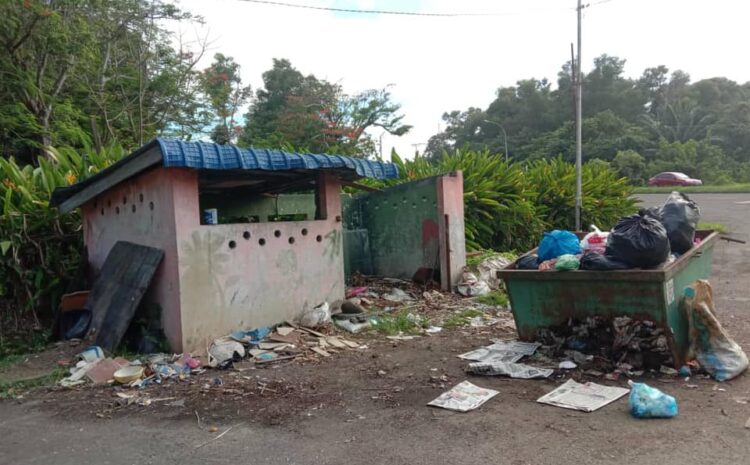  Rumah Sampah Rosak di Taman Awam Muhibbah, Jalan Utara