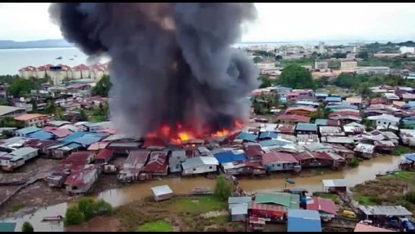  55 Kediaman Musnah Dalam Kebakaran di Kampung Titingan