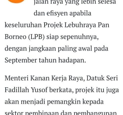  Apa Cerita Pan Borneo di Sabah?