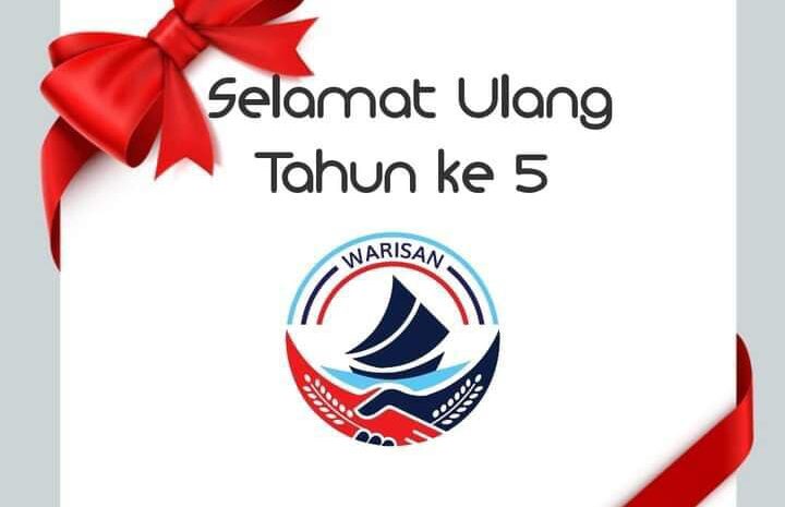  Selamat Ulang Tahun ke-5 Parti Warisan Sabah