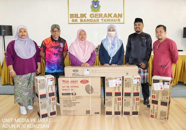  Sumbangan Kipas Dan Lampu Di SK Bandar Tawau II