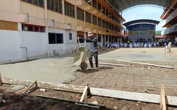  Naik Taraf Tembok Dan Dataran Di SK Muhibbahraya