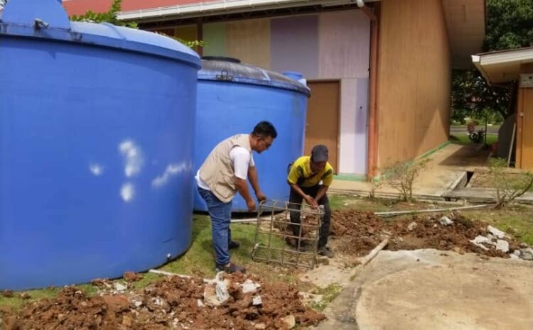  Kerja Pembinaan Tapak Tangki SK Kukusan