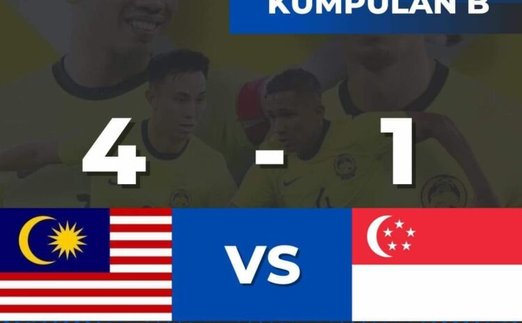  Tahniah Pasukan Bola Sepak Kebangsaan Harimau Malaya Mengalahkan Singapura