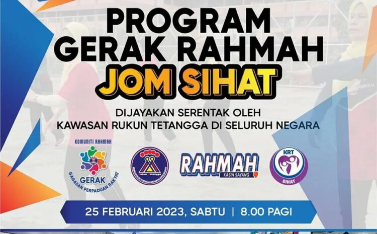  Program Gerak Rahmah Jom Sihat