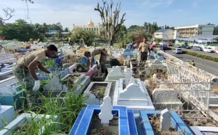  Gotong Royong Perdana Kukusan Di Tanah Perkuburan Islam Jalan Utara Baru