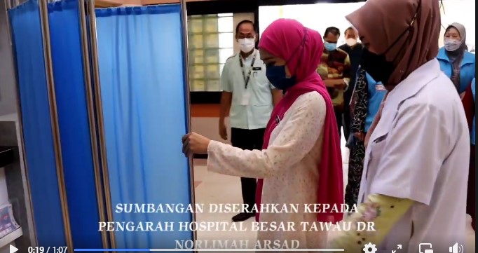 Sumbangan 10 Unit Screen WArd Ke Hospital Besar Tawau