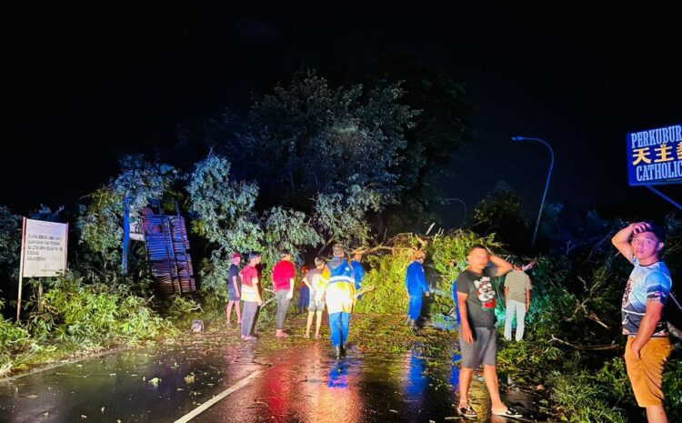  Hujan Lebat Dan Pokok Tumbang di Tawau