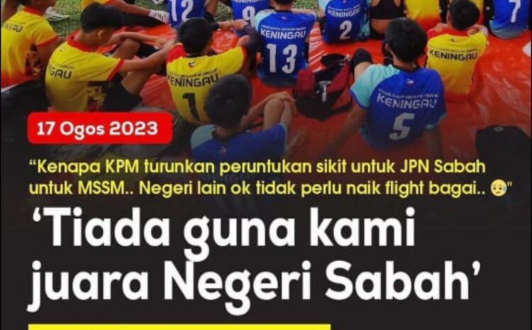  Isu Membabitkan Atlit Sukan MSSS Yang Tidak Dapat Beraksi Di Peringkat Kebangsaan