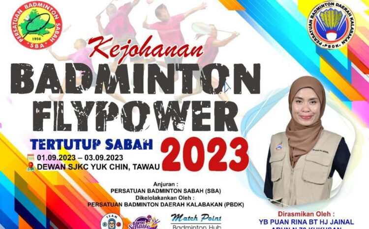  Kejohanan Badminton Tertutup Sabah 2023