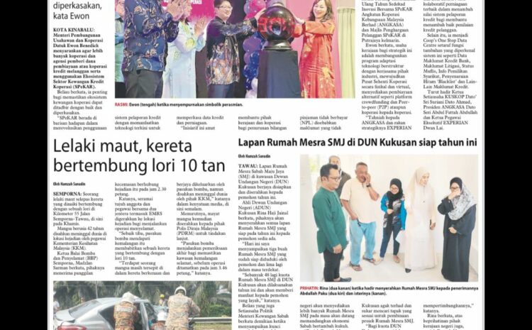  Lapan Rumah Mesra SMJ di DUN Kukusan Siap Tahun Ini by UTUSAN BORNEO