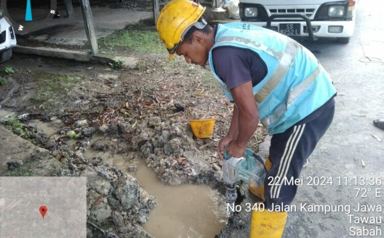  Aduan Paip Bocor Kampung Jawa Lorong 1