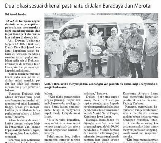  Segerakan Pembinaan Tapak Perkuburan Baharu di Tawau
