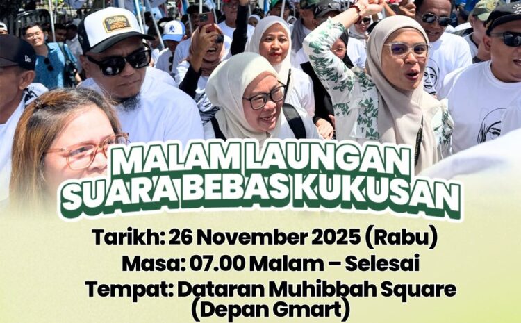  Malam Ini, Kita Berhimpun Untuk Laungan Suara Bebas Kukusan!