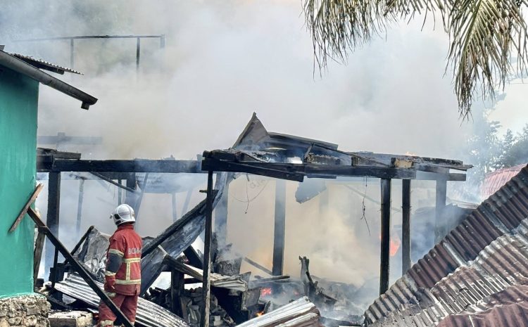  Kebakaran Kg Pondok Pisang, Jalan Utara