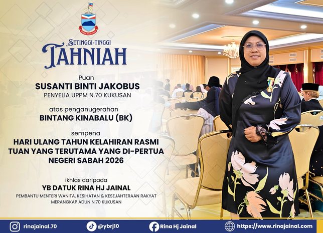  Tahniah Puan Susanti Penyelia UPPM N.70 Kukusan Dan Hajah Fatimah KMC Dun Kukusan